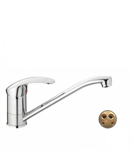 Смеситель для кухни одноручный средний излив хром CRON CN4521-2