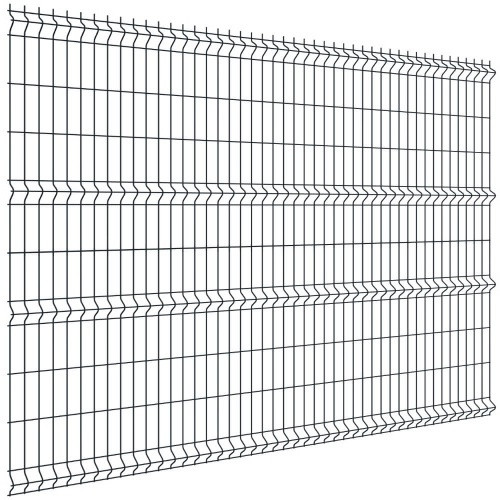 3Д забор сетчатый 1730х2500х3,5мм графит (7016) 200х55мм Light Grand Line