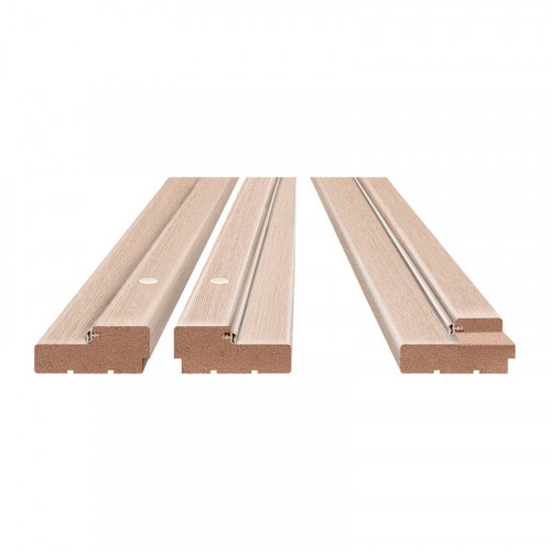 Коробка из экошпона с притвором М8 750х32х80мм беленый дуб Олови