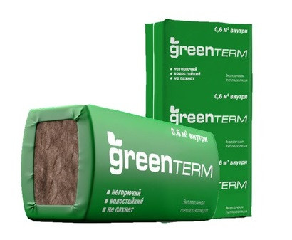 Минеральная вата GreenTerm S37MR (100x610х1230мм) 8шт. 6м2 (0,6м3) Knauf Insulation