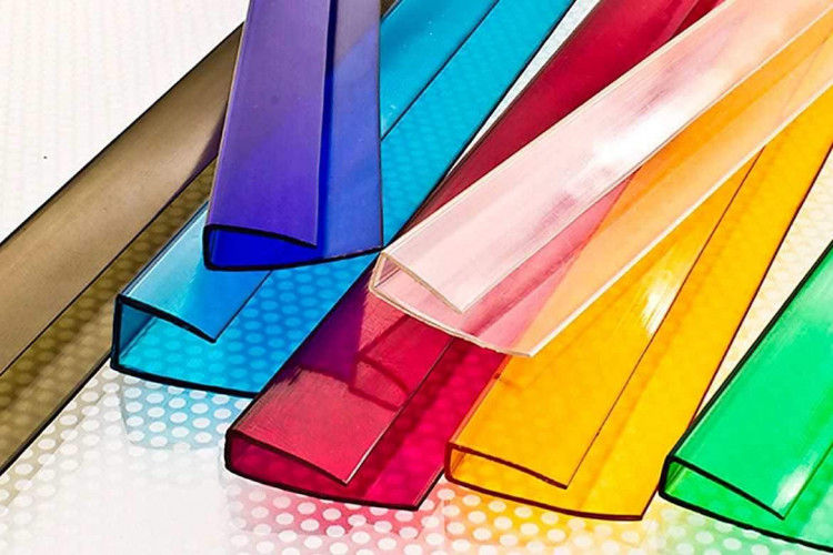 Профиль торцевой UP 10мм цветной L=2.1м Полигаль