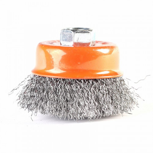 Щетка-крацовка чашечная 60мм*М14, гофрированная проволока, для УШМ Patriot 813010001