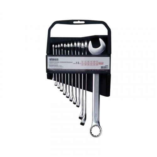Набор ключей гаечных комбинированные 6-22мм, 12шт CrV Профи Бибер 90683