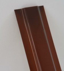 Штакетник пластиковый ПЭТ 1500х100х1мм, коричневый матовый