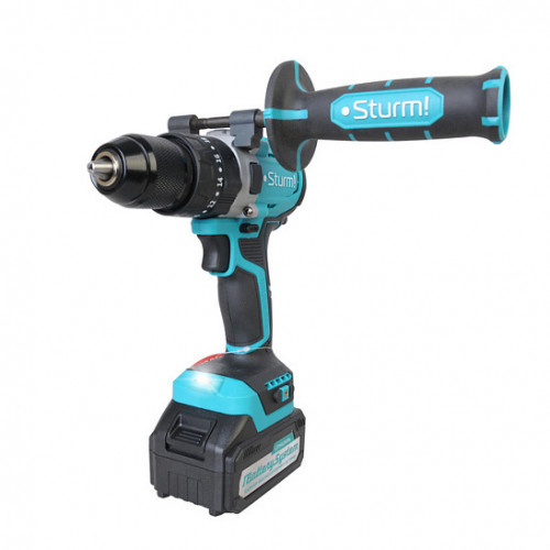 Дрель-шуруповерт аккумуляторная 18В, 2х3 Ач, 1900 об/мин Li-lon 1BatterySystem Sturm CD2080I