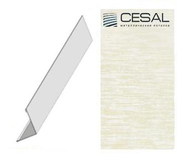 PL - уголок В318 25*25*3000мм, Золотистый штрих Cesal (Альконпласт)
