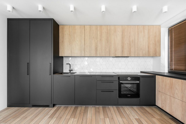 ЛДСП 16мм 2800х2070 Антрацит Шагрень 0164/PE Кроношпан