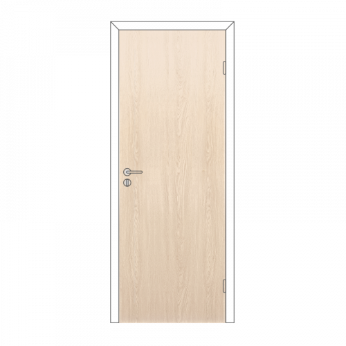 Дверь глухая с фурнитурой 600*2000 дуб беленый без притвора Олови