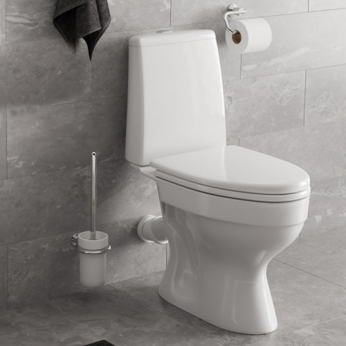 Унитаз компакт Home de luxe W101 620х360х780мм, косой выпуск, Gesso