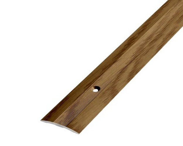 Стык 38х1800мм Дуб Эдельвейс алюминиевый Русский профиль