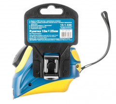 Рулетка RemoSpace обрезиненный корпус 10м*25мм усиленная лента, автостоп 15-1-330