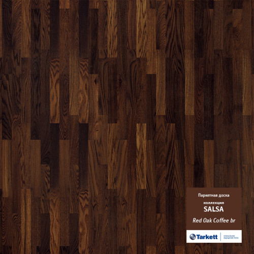 Паркетная доска Tarkett Salsa Дуб красный Кофе Браш