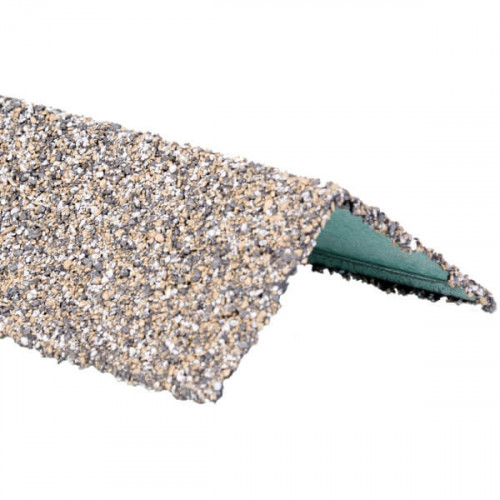 Фасадная плитка Hauberk уголок металлический внешний серо-бежевый 50х50х1250мм