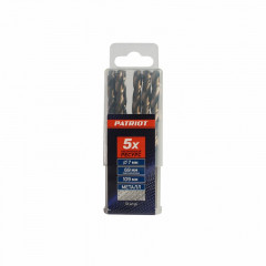 Сверло по металлу 7х109(69)мм HSS, Patriot 815010036, 10шт