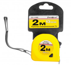 Рулетка Т1, две кнопки фиксации, 2м х 13мм РемоКолор 15-1-502