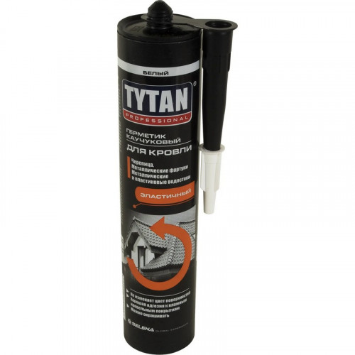 Герметик силиконовый нейтральный белый для кровли и водостоков Tytan 310мл