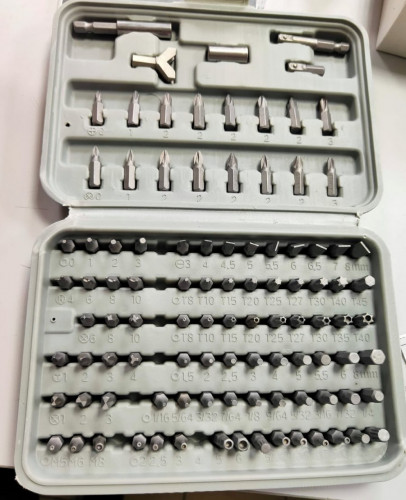 Набор бит с магнитным адаптером, CrV, 100 предметов, РемоКолор 33-2-701