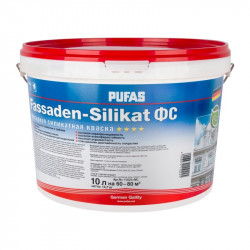 Краска фасадная силикатная База D Pufas Fassaden-Silikat, 10 л / 14,7 кг