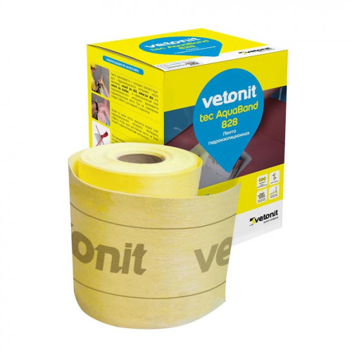 Лента гидроизоляционная Vetonit Tec 828 DB 75, 120мм, 10м