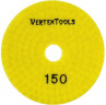 Диск шлифовальный по мрамору 100х3х15мм Р150 мокрое Vertextools 12500-0150