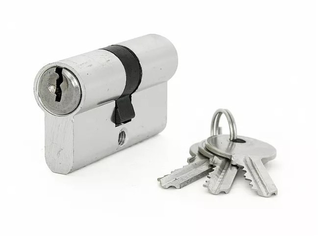 Цилиндровый механизм ключ/ключ E AL 60 CP Хром Фабрика замков