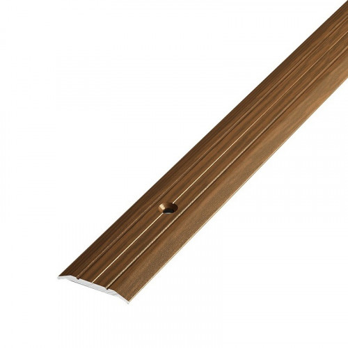 Порожек стыкоперекрывающий дуб темный ПС-01 1800*25 мм, ЛУКА