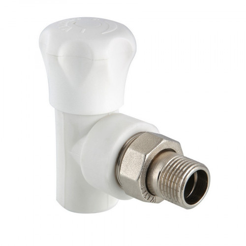 Клапан для радиатора 25х3/4 дюйма угловой полипропиленовый Valtec VTp.718.V.02505