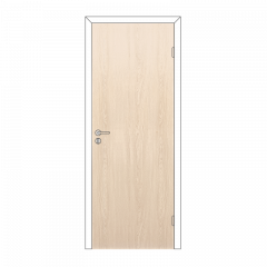 Дверь глухая с фурнитурой 800*2000 дуб беленый без притвора Олови
