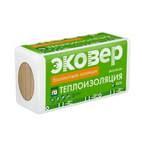 Утеплитель Эковер Лайт 45кг/м3 (50*600*1000) 12шт. 7,2м2 (0,36м3)