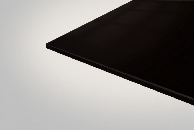 Оргстекло (акрил) 1025х1525х3мм (черный глухой) Kiwi Полигаль