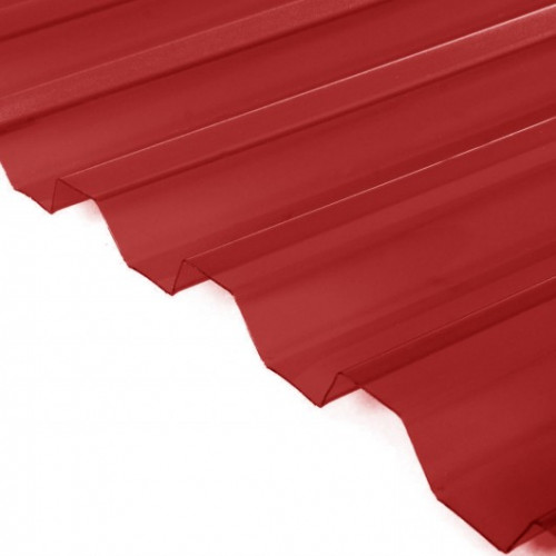 Поликарбонат трапеция МП/С-21 6000х1051х0,8мм (Гранат) Новаттро СафПласт