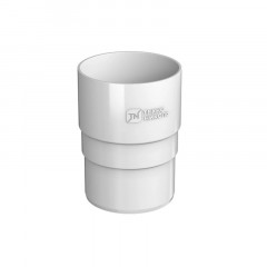 Муфта водосточной трубы ПВХ, белый Технониколь 359446