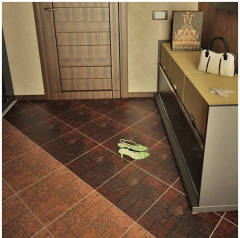 Керамогранит 400х400мм Бастион коричневый Керамин