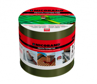 Лента-герметик 100мм*3,0 м NICOBAND зеленая
