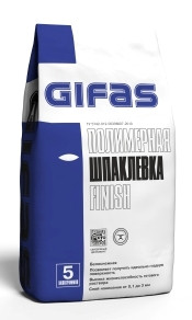 Шпаклевка полимерная белоснежная Finish, 5кг Gifas