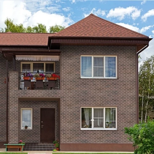 Фасадная плитка Hauberk Оптима Кирпич шотландский 2м2 (250х1000мм) 20шт