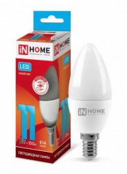 Лампа светодиодная LED-VC свечеобразная 11Вт 230В Е14 4000К холодный белый IN HOME