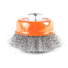 Щетка-крацовка чашечная 75мм*М14, гофрированная проволока, для УШМ Patriot 813010002