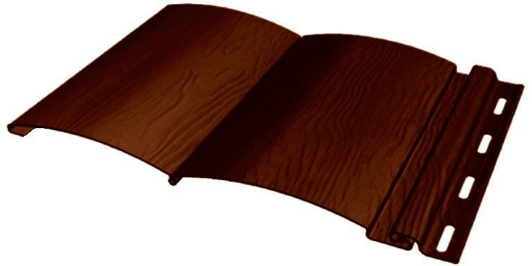 Сайдинг виниловый BlockHouse Extra Color 3660*232мм (0,85м2) Темный дуб, FineBer