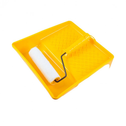 Набор малярный 2 предмета, валик меховой 180мм, кювета 330х320 мм