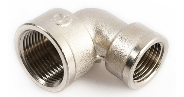 Угольник латунный 1/2", внутренняя/внутреняя резьба Aqualink