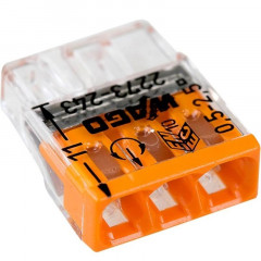 Клемма 3х(0,5-2,5мм) WAGO