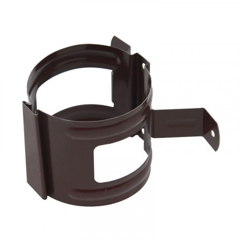 Держатель трубы металлический коричневый d=100мм