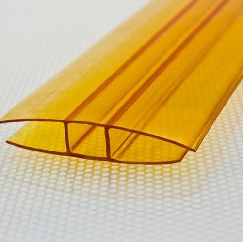 Профиль соединительный неразъемный НР 10мм Оранжевый L=6м, Кронос