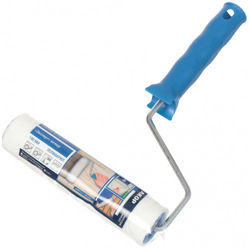 Валик 180мм Эксперт, велюр белый ворс 7мм, Акор 724 35 618