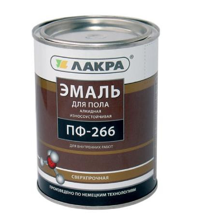 Эмаль ПФ-266 золотисто-коричневая Лакра 1кг