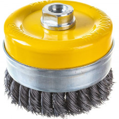 Кордщетка для МШУ Витая чашеобразная 100 мм М14 блистер Бибер 70976