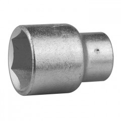 Головка шестигранная торцевая, CrV 1/2" 17мм