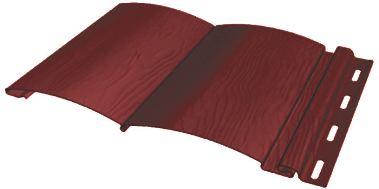 Сайдинг виниловый BlockHouse Extra Color 3660*232мм (0,85м2) Бордо, FineBer