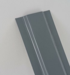 Штакетник пластиковый ПЭТ 1200х100х1мм, серый матовый